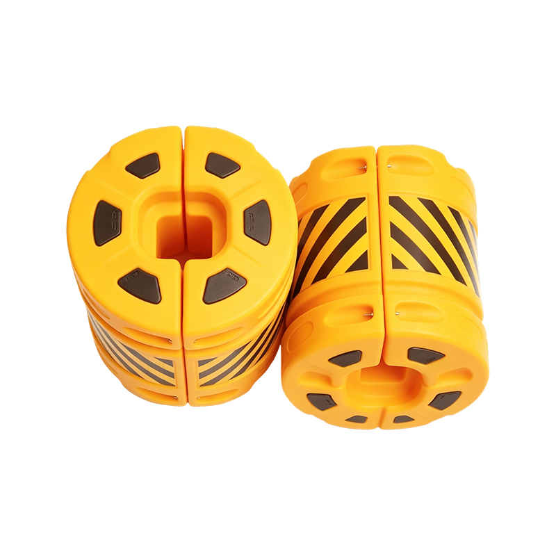 মডুলার কম্বিনেশন HDPE ট্রাফিক এন্টি-ইমপ্যাক্ট ব্যারেল রিফ্লেক্টিভ শীটিং সহ
