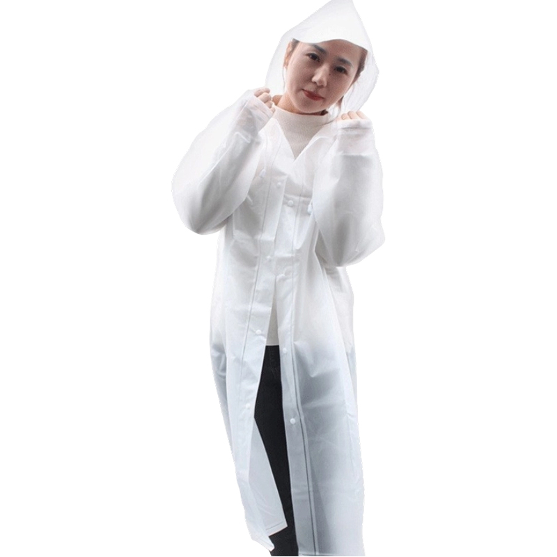 পুনঃব্যবহারযোগ্য ঘন ইভা প্রাপ্তবয়স্ক রেইনকোট